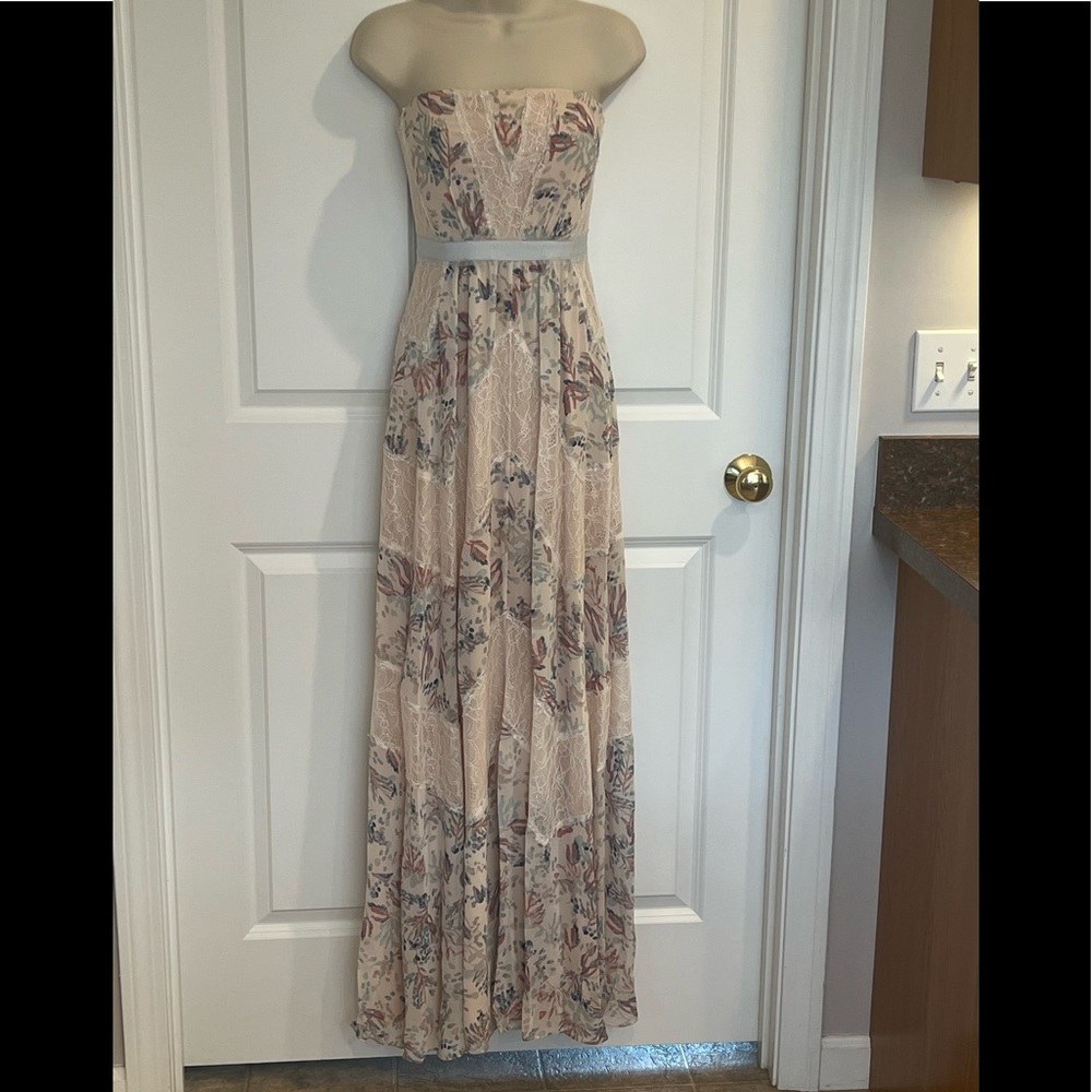 BCBGMaxAzaria Elle Floral Gown